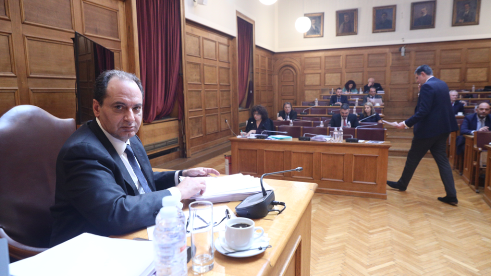 Χρήστος Σπίρτζης στην εξεταστική για τα Τέμπη